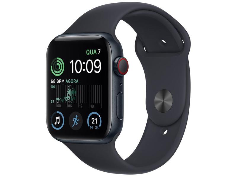 Apple Watch SE 2ª geração GPS Caixa Meia-noite de Alumínio 44mm